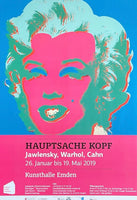 Andy Warhol exhibition poster - Marilyn Monroe - museum artist - art print - Kunsthalle Emden