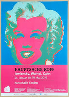 Andy Warhol exhibition poster - Marilyn Monroe - museum artist - art print - Kunsthalle Emden