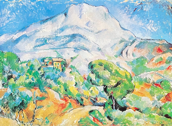 Paul Cezanne exhibition poster - Mountain Sainte-Victoire - landscape - museum artist - art print