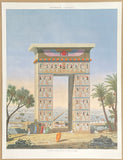 Denderah exhibition poster - ancient Egypt - Tentyris - Tourism - Architecture - river Nile - art print