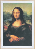 Leonardo da Vinci exhibition poster - Mona Lisa - female portrait - renaissance - museum artist - art print