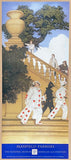 Maxfield Parrish exhibition poster - A stairway to summer - The National Museum - American illustration - museum artist - art print