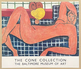 Henri Matisse exhibition poster - The Cone Collection  - The Baltimore Museum of Art - museum artist - art print - 1991