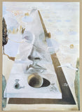 Salvador Dali poster - Apparition of the Face of Aphrodite of Cnidus in a Landscape -  museum artist - art print - excellent