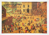 Pieter Breughel exhibition poster - Children's Games - museum artist - art print