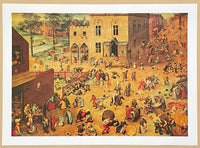 Pieter Breughel exhibition poster - Children's Games - museum artist - art print