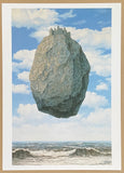 Rene Magritte exhibition poster - The castle in the Pyrenees - cloud rock sea - surrealist - museum artist - art print