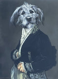 Thierry Poncelet exhibition poster - The Archduke - dog portrait - museum artist - art print - Belgian artist