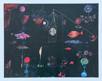 Paul Klee exhibition poster - Magic fish - museum artist - art print