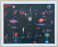 Paul Klee exhibition poster - Magic fish - museum artist - art print