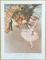 Edgar Degas exhibition poster - Danseuse - dancer - ballet - ballerina - museum artist - art print - impressionist