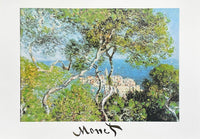 Claude Monet exhibition poster - Landscape in Bordighera - impressionist - museum artist - art print