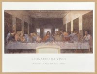 Leonardo da Vinci exhibition poster - The last supper - bible - renaissance - museum artist - art print