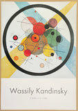 Wassily Kandinsky exhibition poster - Circles in a circle - museum artist - art print - 1999