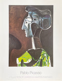 Pablo Picasso exhibition poster - Portrait of a woman - Grand Profil - museum artist - art print - excellent - 1986