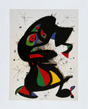 Joan Miro exhibition poster - Upright figure - museum artist - art print - surrealism - offset litho - 1998