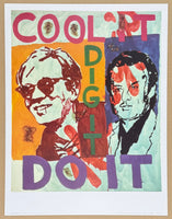 Martin Kippenberger exhibition poster - cool it - dig it - do it - museum artist - art print - excellent condition - pop art