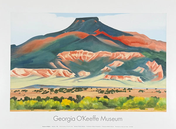 Georgia O'Keeffe exhibition poster - Pedernal, 1941 - museum artist - art print