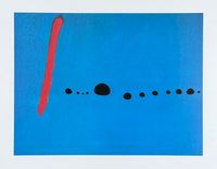 Joan Miro exhibition poster - Blue II - museum artist - art print - surrealism - 1999