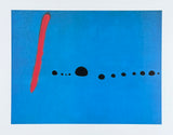 Joan Miro exhibition poster - Blue II - museum artist - art print - surrealism - 1999