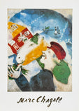 Marc Chagall exhibition poster - The rural life - country life - farm - museum artist - art print - 1993