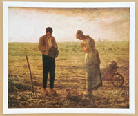 Jean Francois Millet exhibition poster - The Angelus - Barbizon - farmers - museum artist - art print - realism