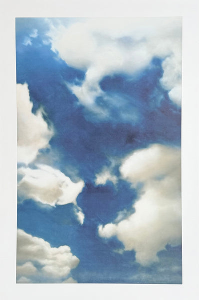 Gerhard Richter exhibition poster - Clouds - museum artist - large art print - photography - offset lithograph