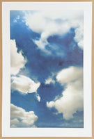 Gerhard Richter exhibition poster - Clouds - museum artist - large art print - photography - offset lithograph