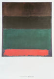 Mark Rothko exhibition poster - Untitled (red-brown, black, green, red) - museum artist - art print