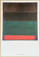 Mark Rothko exhibition poster - Untitled (red-brown, black, green, red) - museum artist - art print