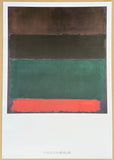 Mark Rothko exhibition poster - Untitled (red-brown, black, green, red) - museum artist - art print