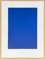 Yves Klein exhibition poster - California - blue square - French Artist - museum artist - art print - blue