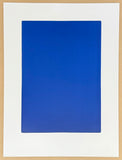 Yves Klein exhibition poster - California - blue square - French Artist - museum artist - art print - blue