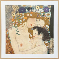 Gustav Klimt exhibition poster - Mother and child - museum artist - art print