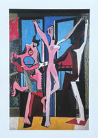 Pablo Picasso exhibition poster - The three dancers - museum artist - art print