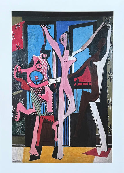 Pablo Picasso exhibition poster - The three dancers - museum artist - art print