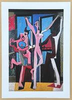 Pablo Picasso exhibition poster - The three dancers - museum artist - art print