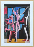 Pablo Picasso exhibition poster - The three dancers - museum artist - art print