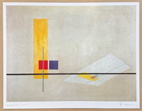 Laszlo Moholy-Nagy exhibition poster - Composition Z 1 - BAUHAUS - museum artist - art print - 1988