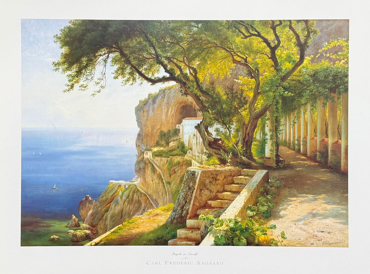 Carl Frederik Aagaard exhibition poster - Pergola in Amalfi - museum a ...