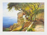 Carl Frederik Aagaard exhibition poster - Pergola in Amalfi - museum artist - art print