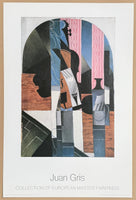 Juan Gris exhibition poster - Nature Morte - Violon et Encrier - museum artist - art print - Cubism - Spanish Painter - 1986