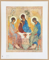 Andrei Rublev exhibition poster - Icon of the Trinity - museum artist - art print