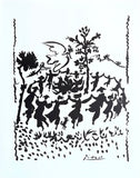 Pablo Picasso exhibition poster - Long live peace - dance - museum artist - art print - excellent