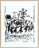 Pablo Picasso exhibition poster - Long live peace - dance - museum artist - art print - excellent