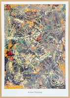 Jackson Pollock exhibition poster - Action Painting - American painter - museum artist - art print