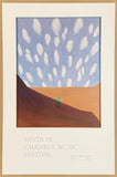 Georgia O'Keeffe exhibition poster - In the patio - Santa Fe Chamber Music Festival - art print - museum artist - 1996