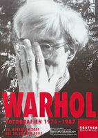 Andy Warhol exhibition poster - Photos - portrait - museum artist - art print - pop art - 2001