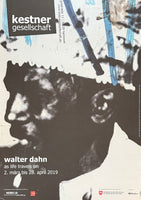 Walter Dahn exhibition poster - As life travel on - Black Beuys - portrait - photography - museum - art print - German artist - 2019
