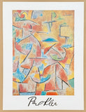 Paul Klee exhibition poster - baby and aunt - museum artist - art print - cubism